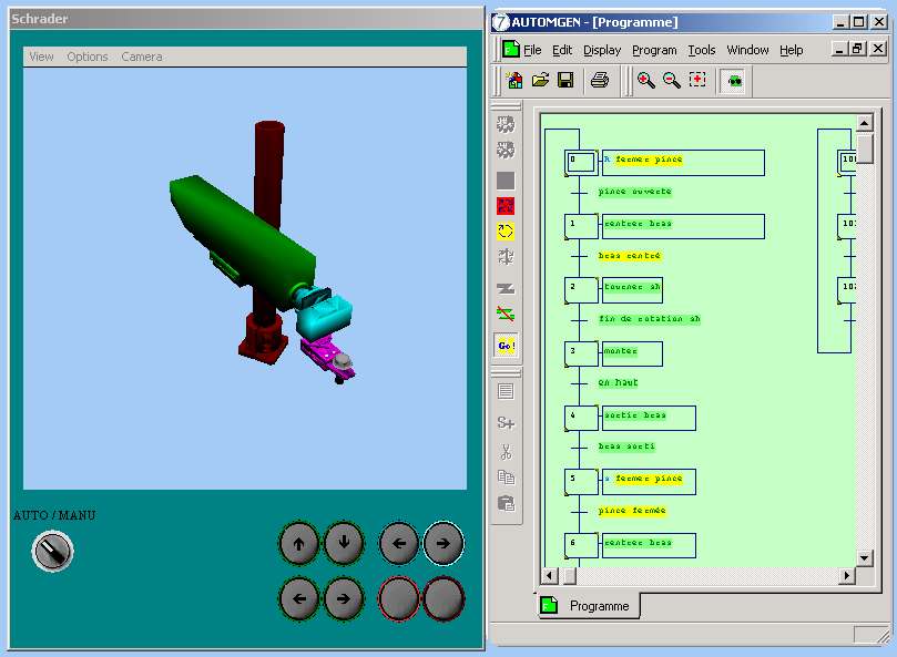 AUTOMGEN - Automation, supervision, 2D and 3D simulation